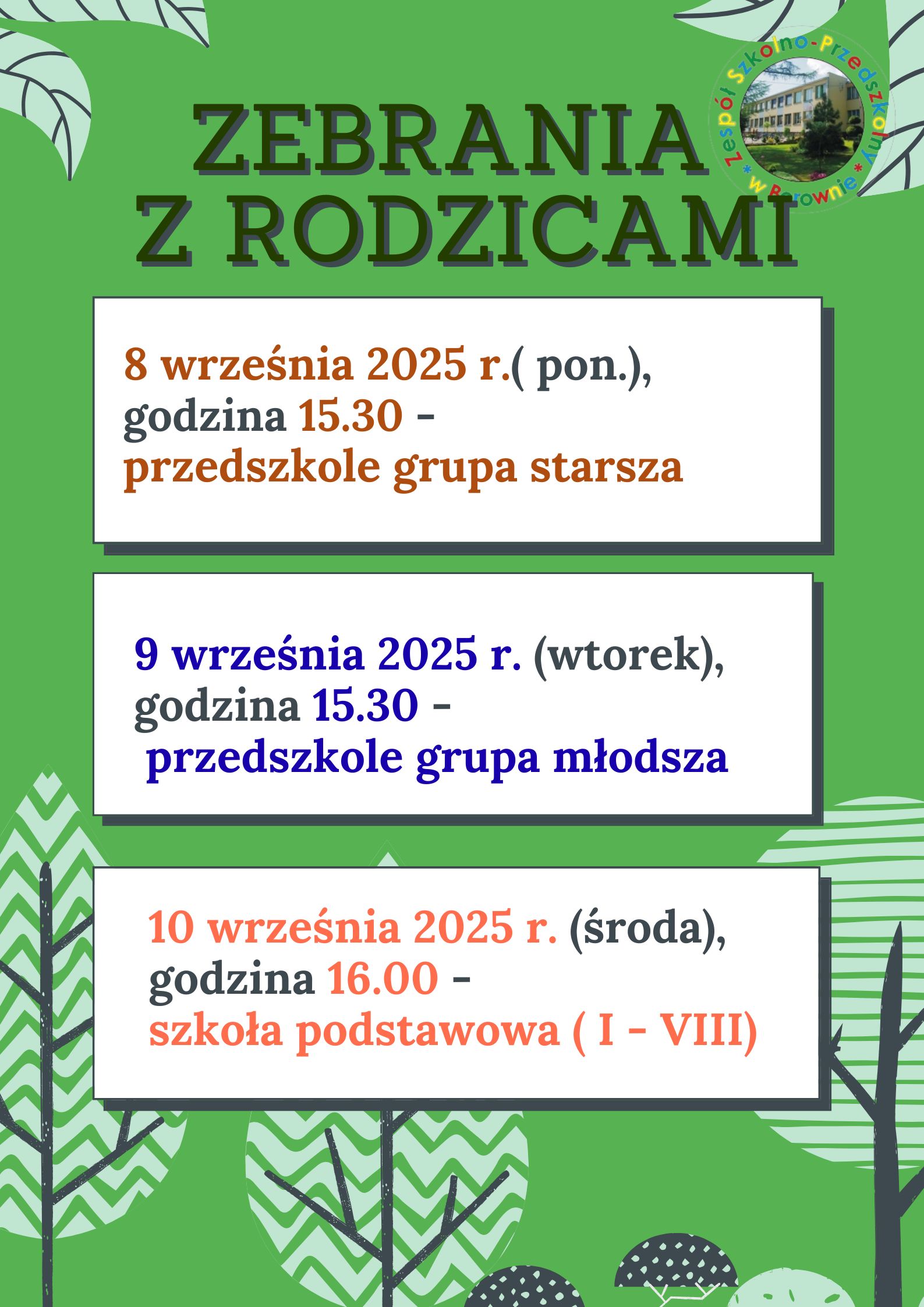 zebrania z rodzicami